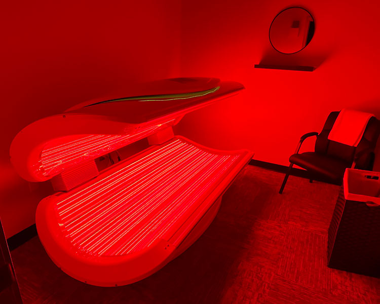 Red Light suite with open red light bed